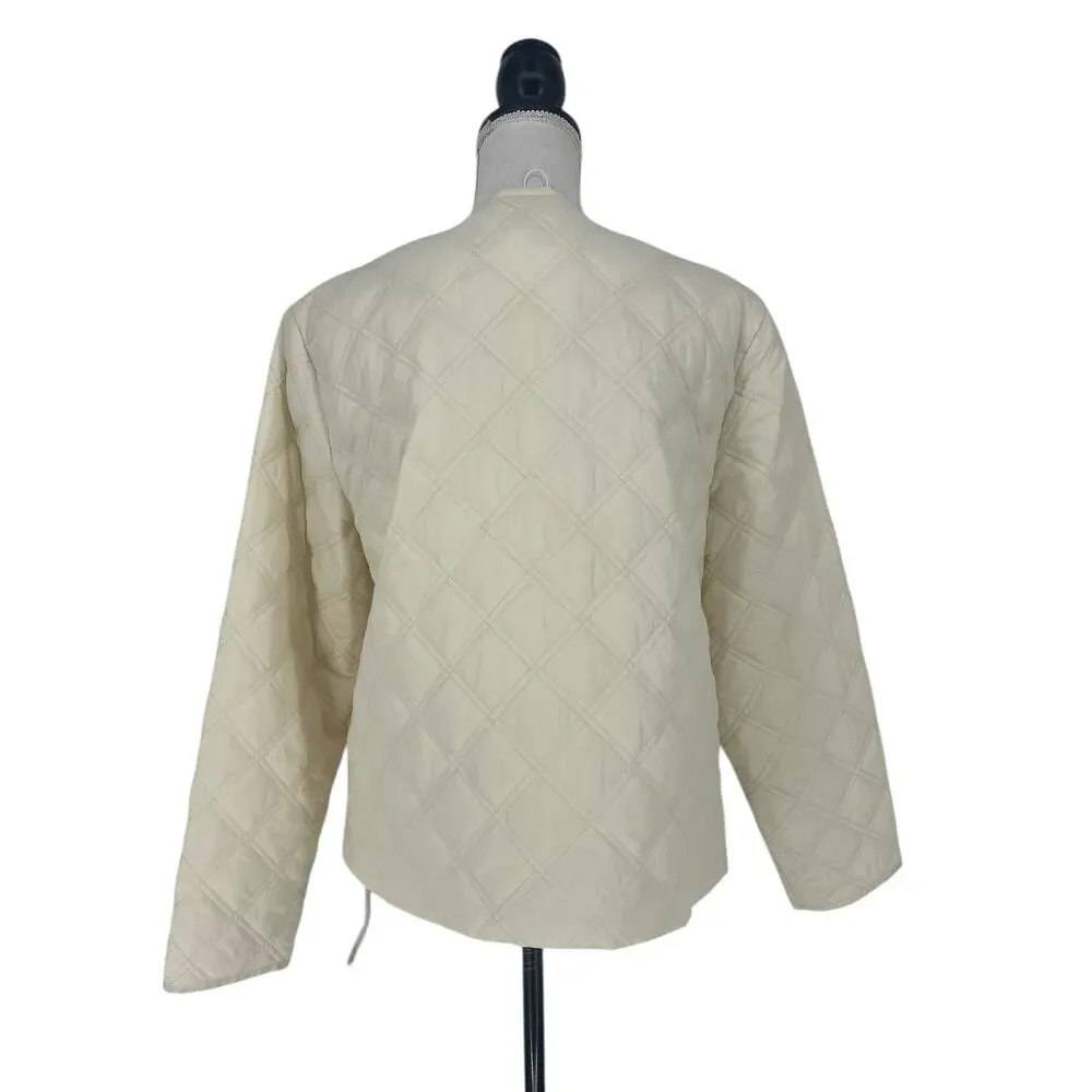 Veronica Beard‎ Shalia Quilted Jacket in Ivory